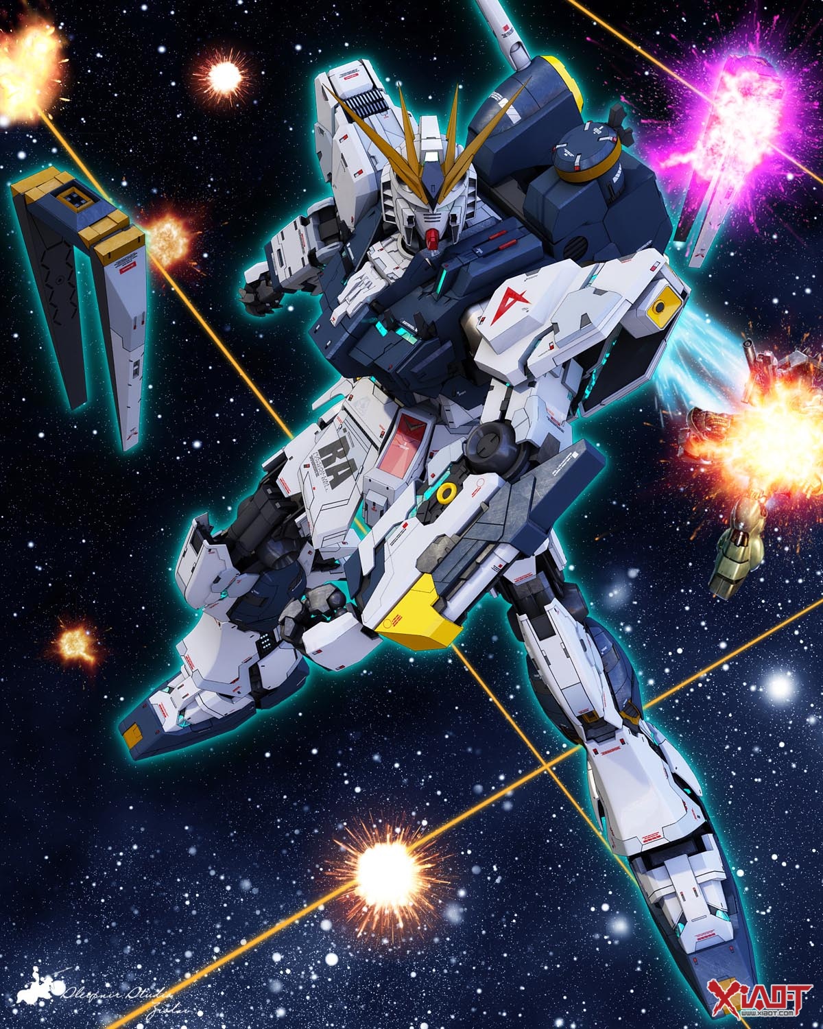 GUNDAM GUY: Nu Gundam Ver. Ka - CGI Image Gallery