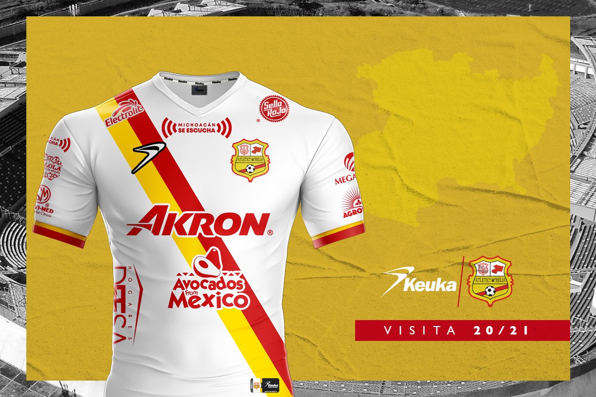 Keuka apresenta as novas camisas do Atlético Morelia Show de Camisas