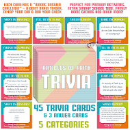 Articles Of Faith Trivia Cards