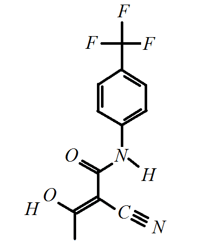 estrutura química teriflunomida formula aubagio esclerose multipla