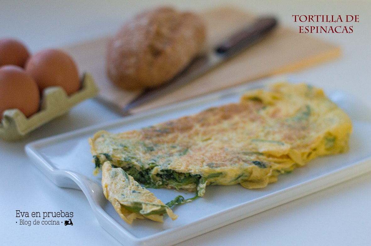 Tortilla de Espinacas Eva en pruebas