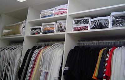 Dicas para organizar o guarda roupas