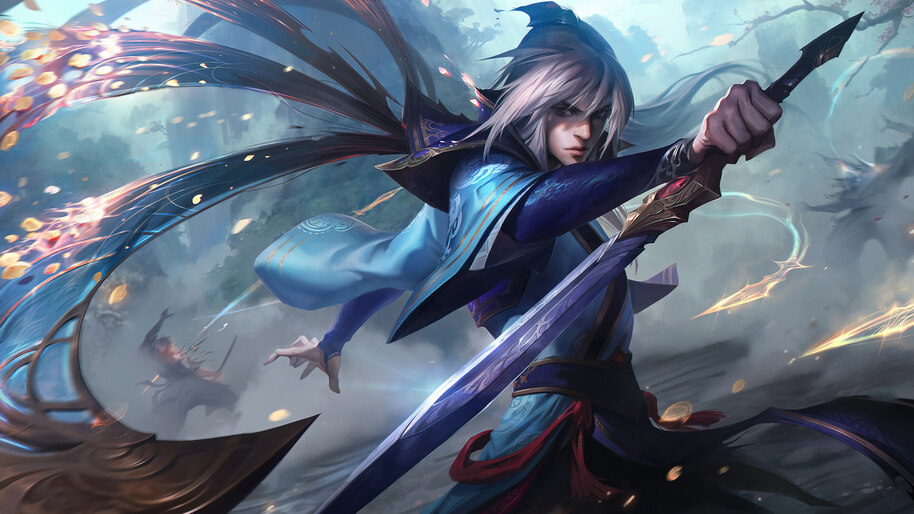 #5.3107, Talon, Enduring Sword, LoL, Splash Art, 8K Wallpaper PC Desktop