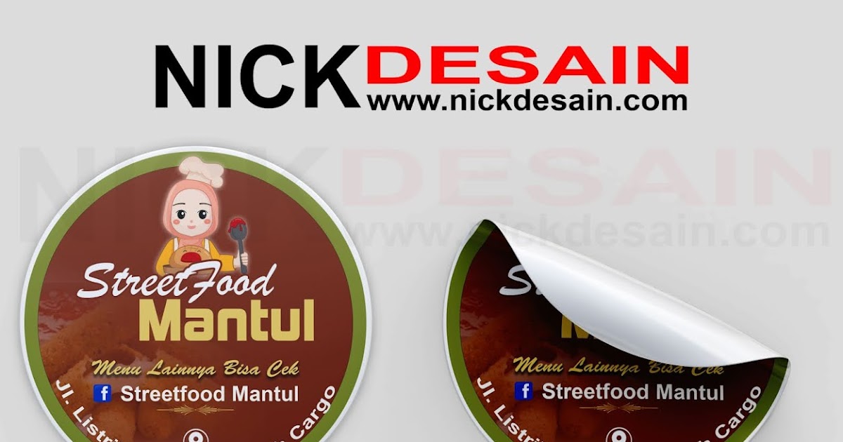 Contoh Desain Logo Stiker Label Street Mantul Warna