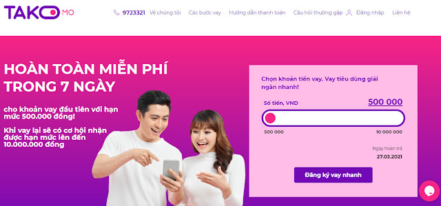 Dễ dàng nhận khoản vay online tại Takomo chỉ cần CMND Dễ dàng nhận khoản vay online tại Takomo chỉ cần CMND