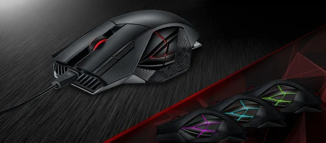 Keyboard Mouse Gaming ASUS - ROG Claymore & Spatha