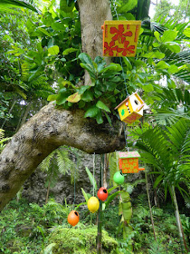 Birdhouses at Orchid World in Barbados by garden muses-not another Toronto gardening blog