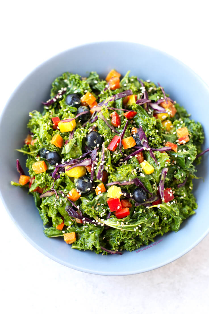 Kale salad | danceofstoves.com #vegan Kale salad | danceofstoves.com #vegan