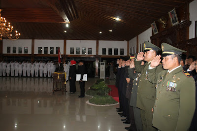 PENGUKUHAN PETUGAS PASKIBRAKA KAB. SRAGEN TAHUN 2017