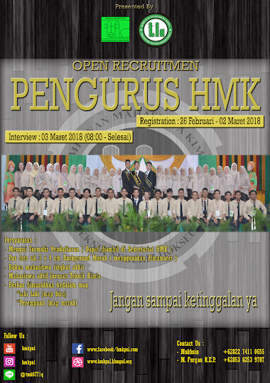 Open Recruitment PENGURUS HMK 2018