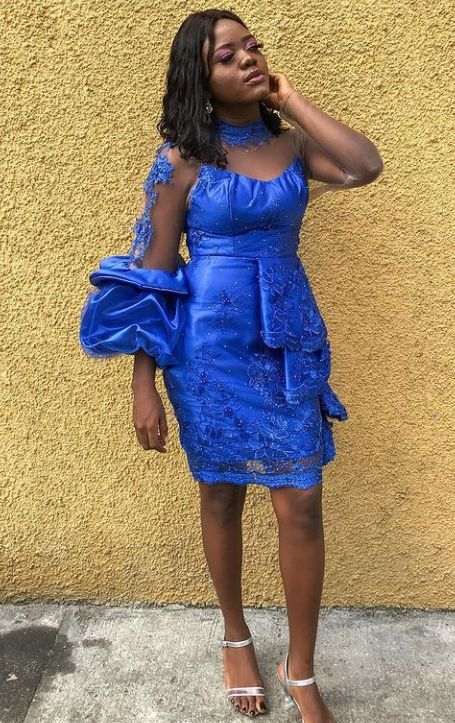 40 Latest Short Lace Gown Styles - For Asoebi and Owambe 2022-2023 - Claraito's Blog 40 Latest Short Lace Gown Styles - For Asoebi And Owambe 2022-2023 - Claraito'S Blog