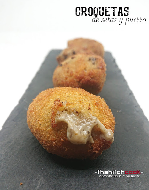 CROQUETAS DE SETAS Y PUERRO