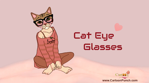 Cat Eye Glasses cartoon