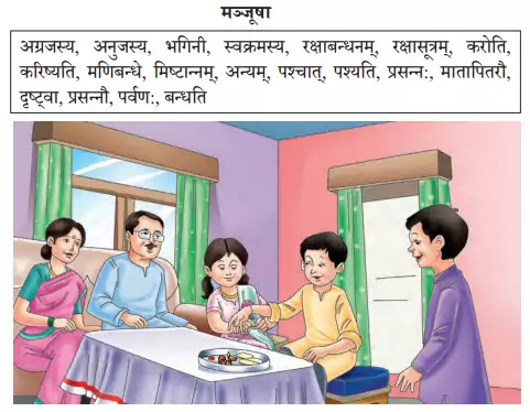 NCERT Solutions for Class 10 Abhyasvan Bhav Sanskrit Chapter 4 चित्रवर्णनम्