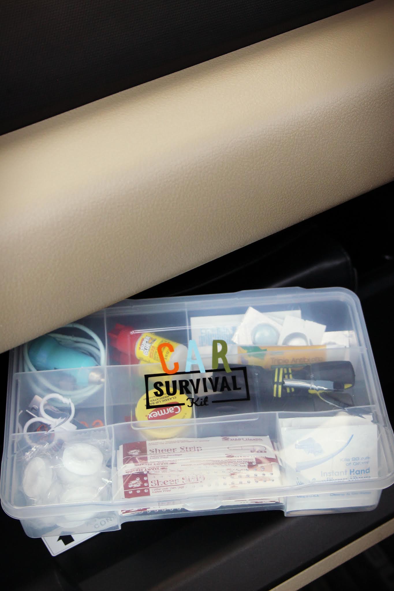 Ginger Snap Crafts Putting Together a Car Survival Kit with Cricut