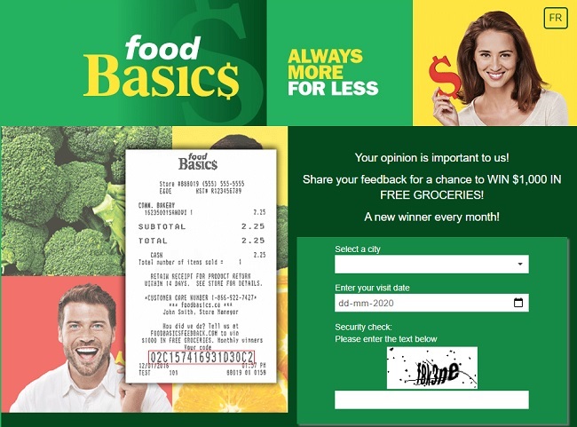 Food Basics Feedback Survey Contest