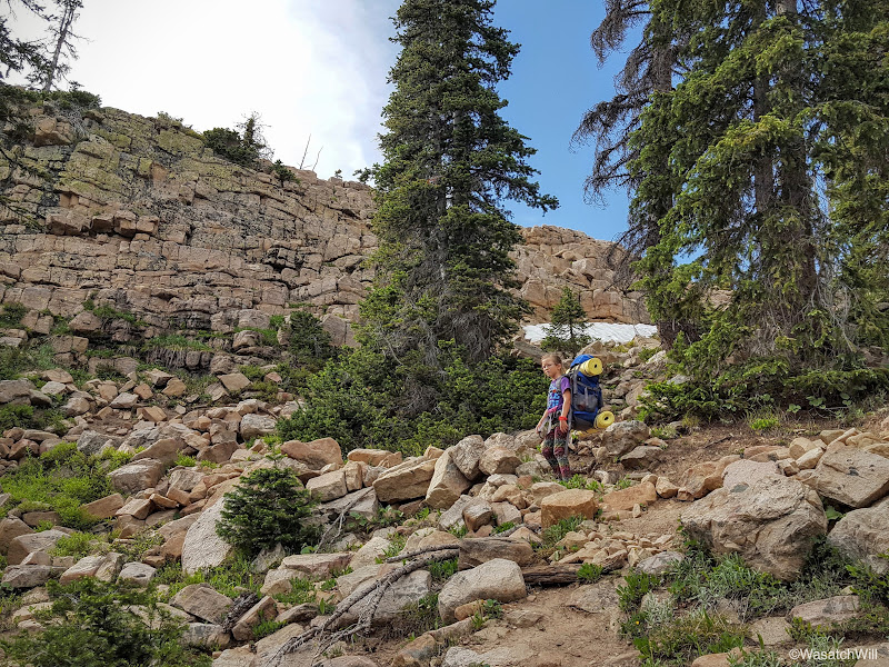 Backpacking with kids Uintas Clyde Lake Loop Backcountry Post