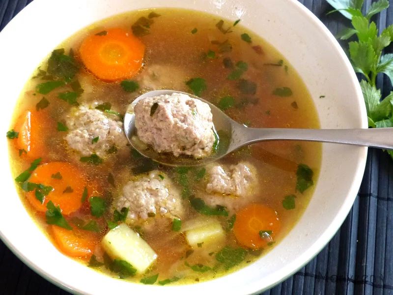 Soupe de boulettes de porc | Marlyzen, cuisine revisitée