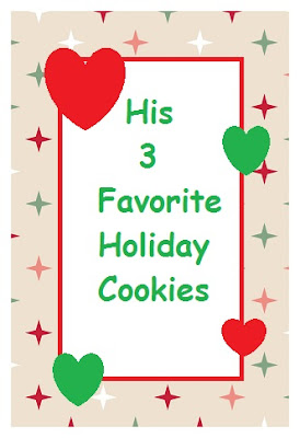 His 3 Favorite Holiday Cookies
