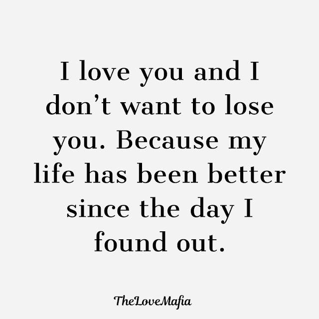 I love you and I don't want to lose you - TheLoveAmbition | Best Love ...