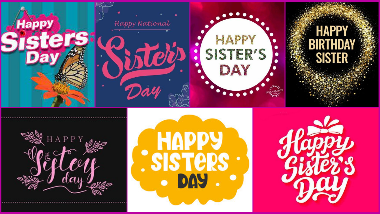 Sisters Day whatsapp Dp images || Happy sisters day Whatsapp Status