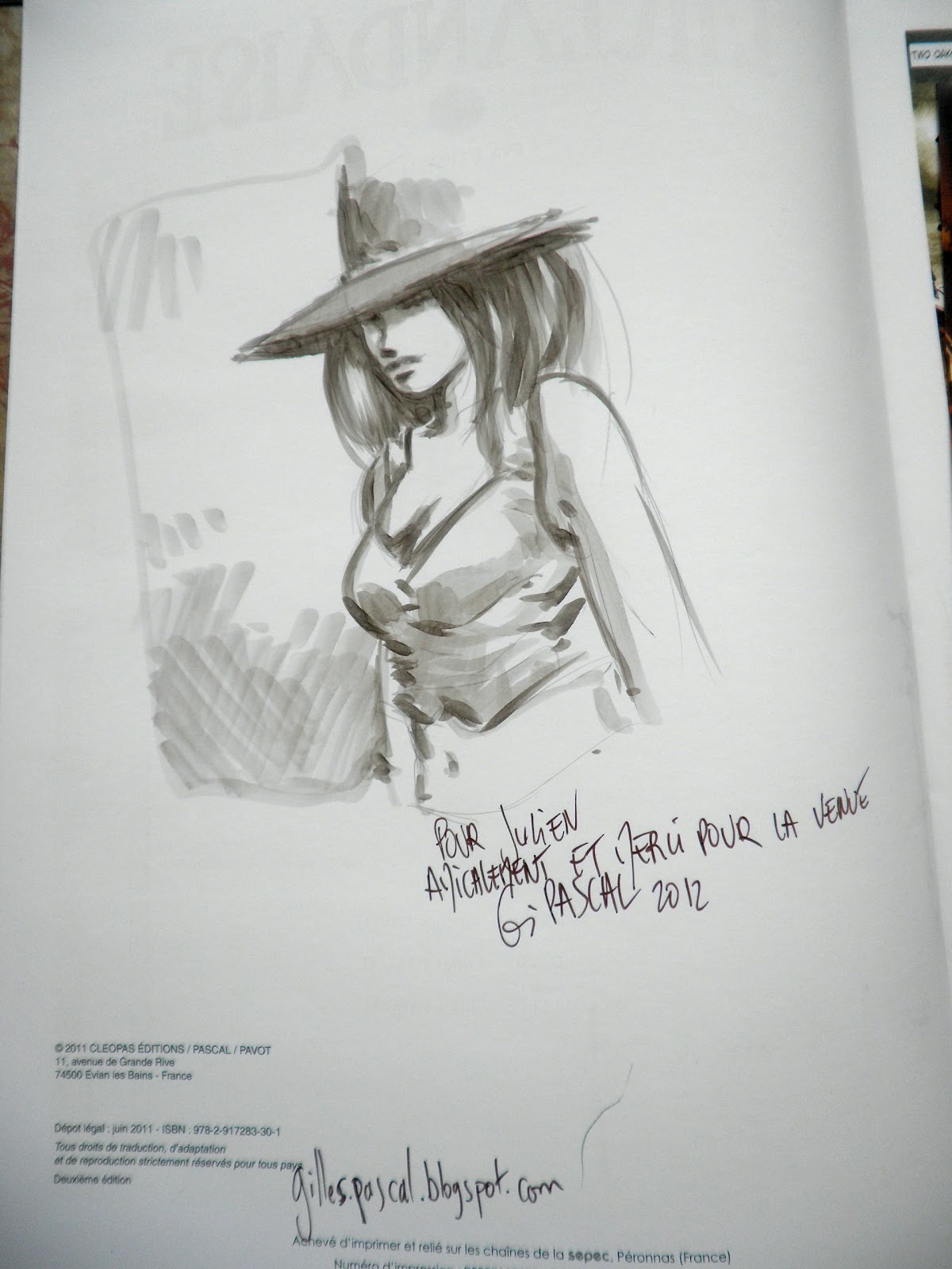 Dédicace BD: Gilles Pascal - L'Irlandaise (Gradignan 2012) - Juju ...