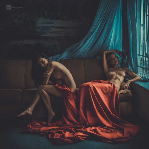 Dan Hecho 500px fotografia mulheres modelos sensuais nudez azul arte fetiche lésbicas provocante