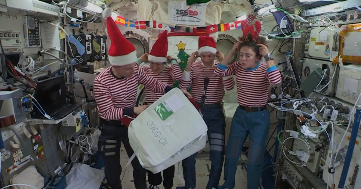 Astronauts Celebrating Christmas From Space Science Techniz
