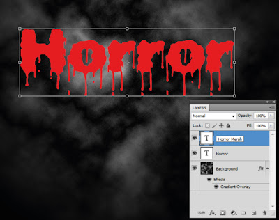 Cara Membuat Efek Teks Horror Pada Adobe Photoshop