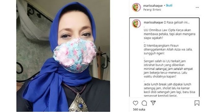 UU Ciptaker Merubah Aturan Sertifikasi Halal, Marissa Haque: Perlahan Umat Islam Indonesia Di-murtad-kan