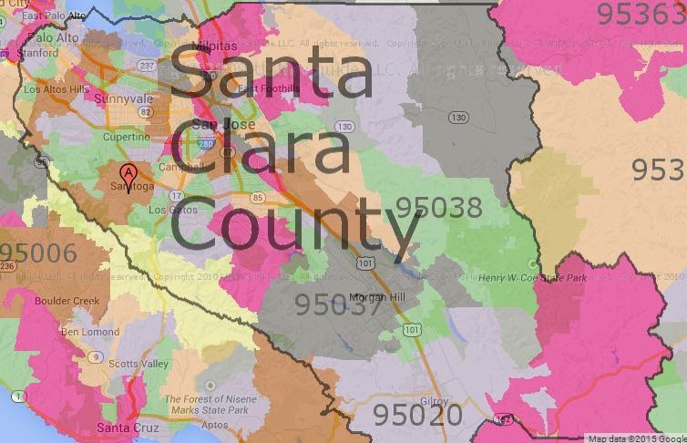 Sunnyvale California Zip Code Map Updated November 2020