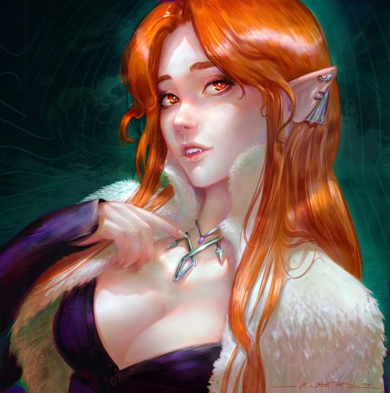 As ilustrações de fantasia e ficção científica com mulheres de Oliver Wetter Oliver Wetter artstation deviantart arte ilustrações fantasia ficção científica mulheres cyber photoshop