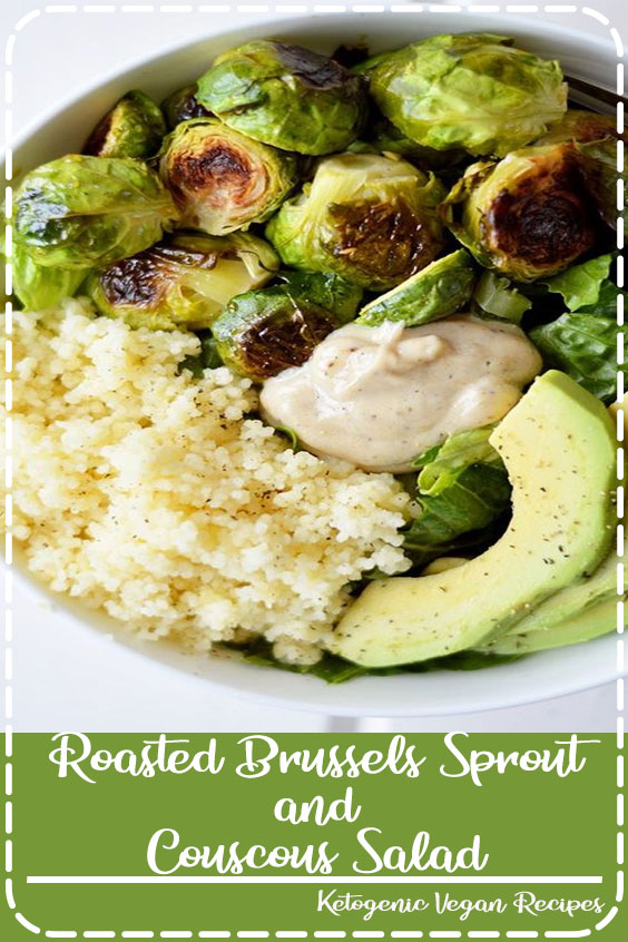 Roasted Brussels Sprout and Couscous Salad Healthy Food Delicious