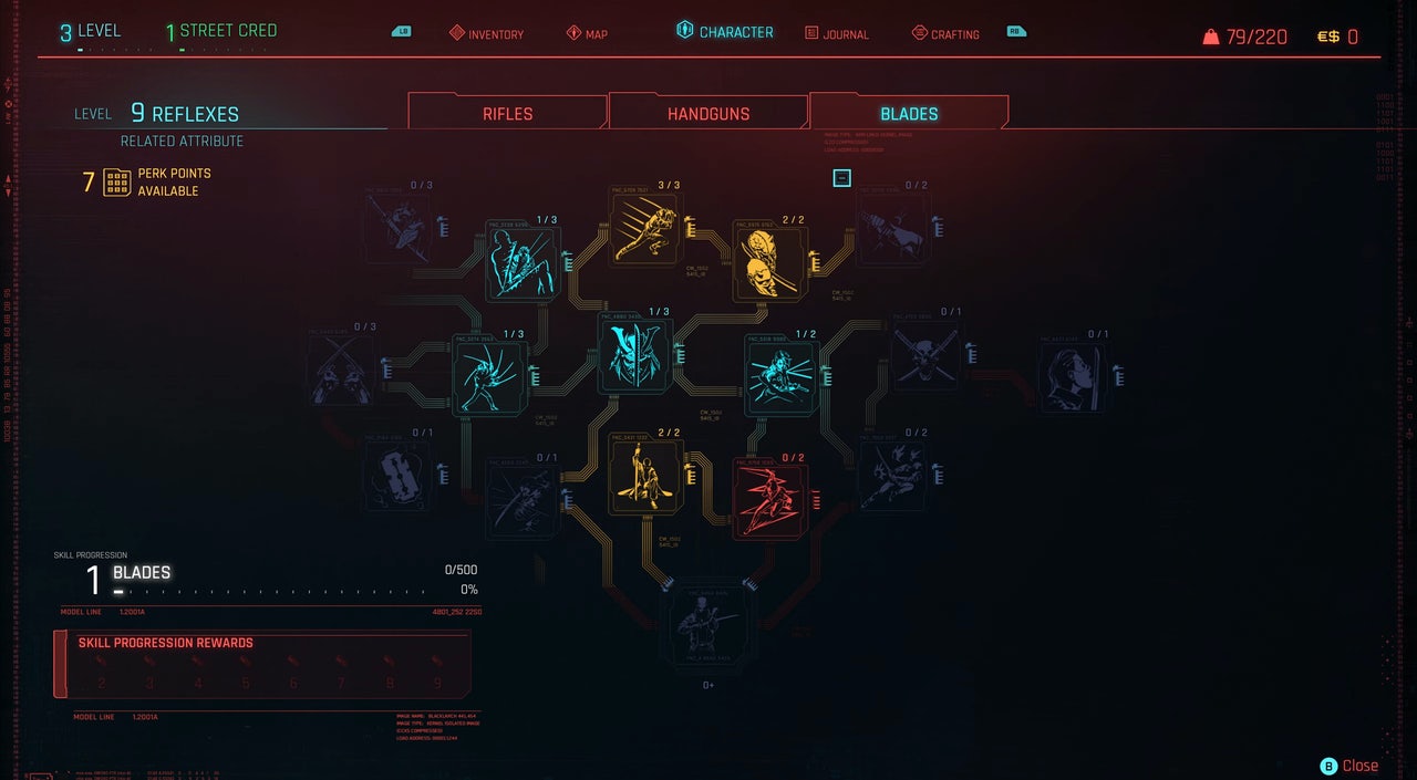Cyberpunk 2077 Attribute points, advantages and their levels, how does it work?