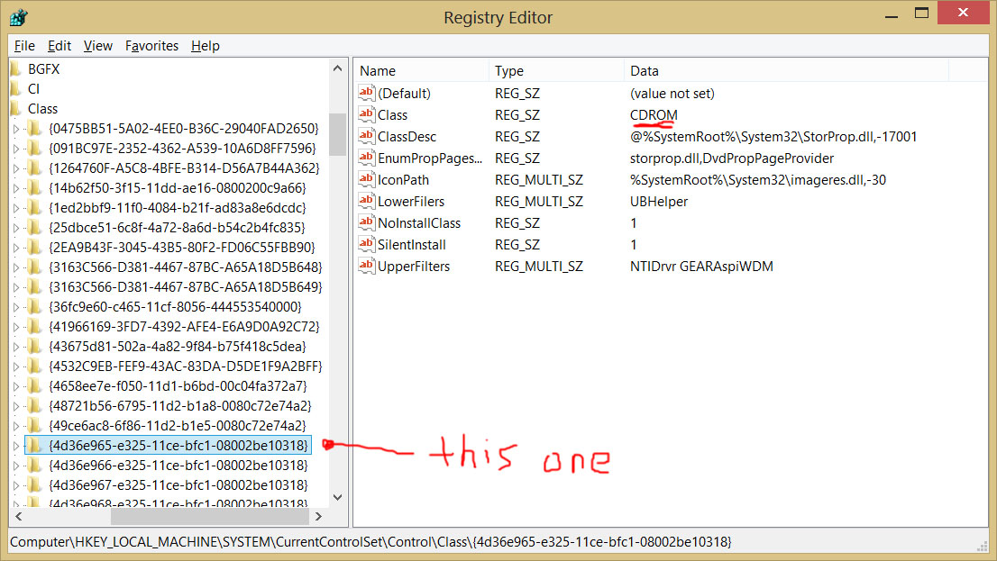 foxtrot Windows cd/dvd drive doesn't work (error code 19)