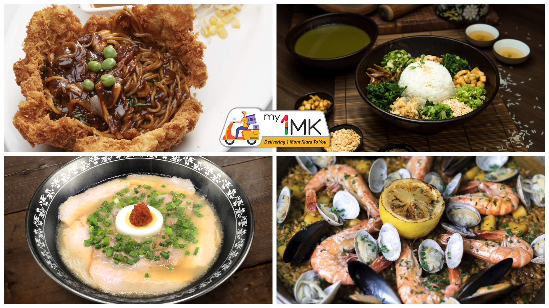  1 mont kiara: my1mk deliveries from dj kitchen buldojang, ramen setagaya, ying ker lou & mercat barcelona gastrobar