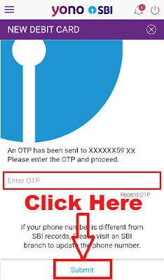 how to request for new sbi atm debit card online