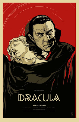 Dracula Blood Red Standard Edition Screen Print by Martin Ansin