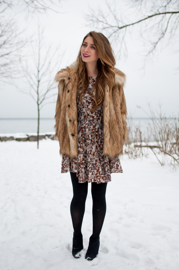OOTD - Vintage Faux Fur for Winter | La Petite Noob | A Toronto-Based ...