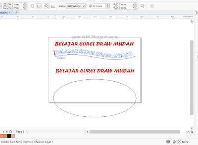 Membuat Tulisan Melengkung dan Melingkar Dengan CorelDraw