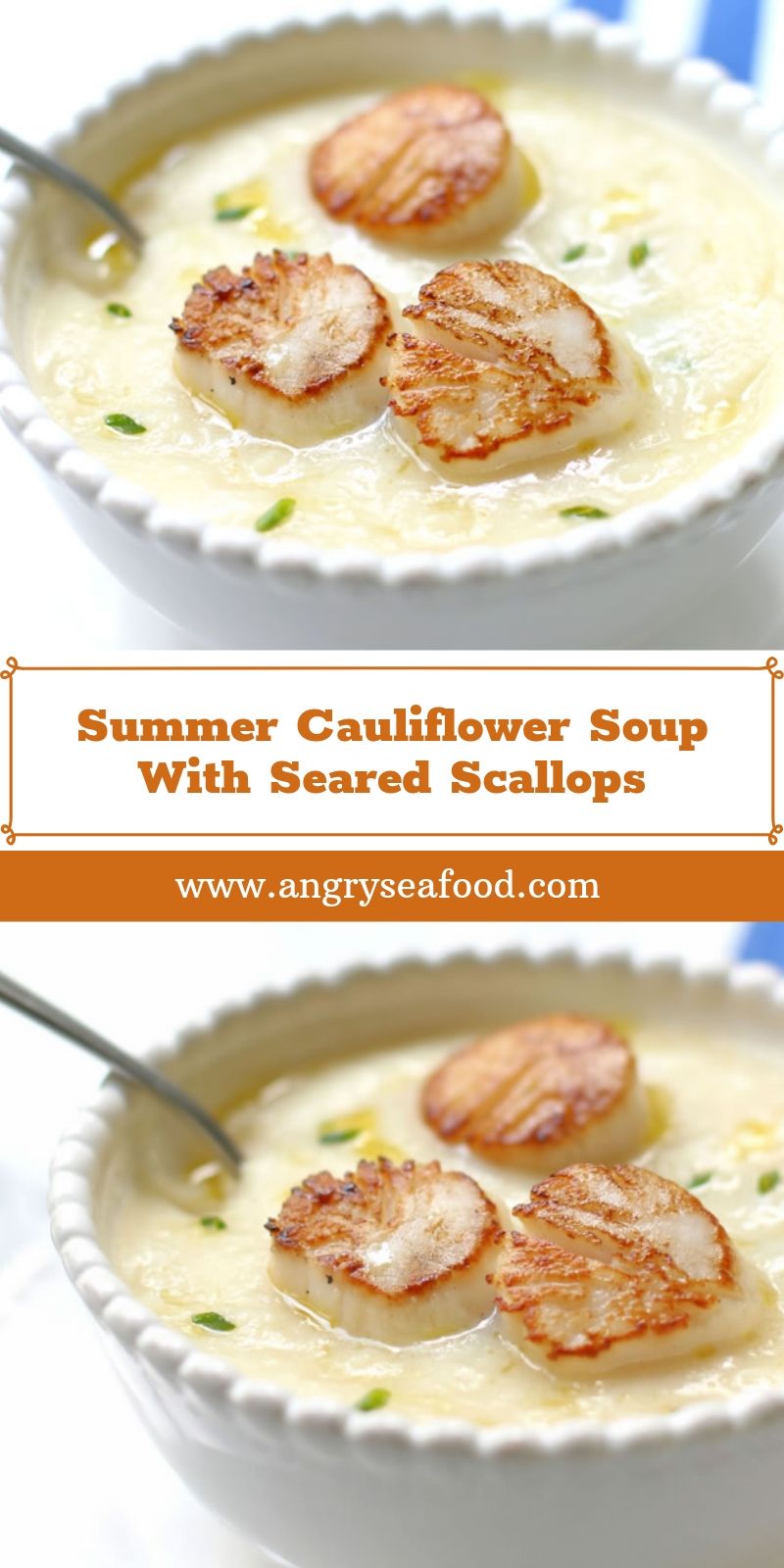 Summer Cauliflower Soup With Seared Scallops Summer Cauliflower Soup With Seared Scallops
