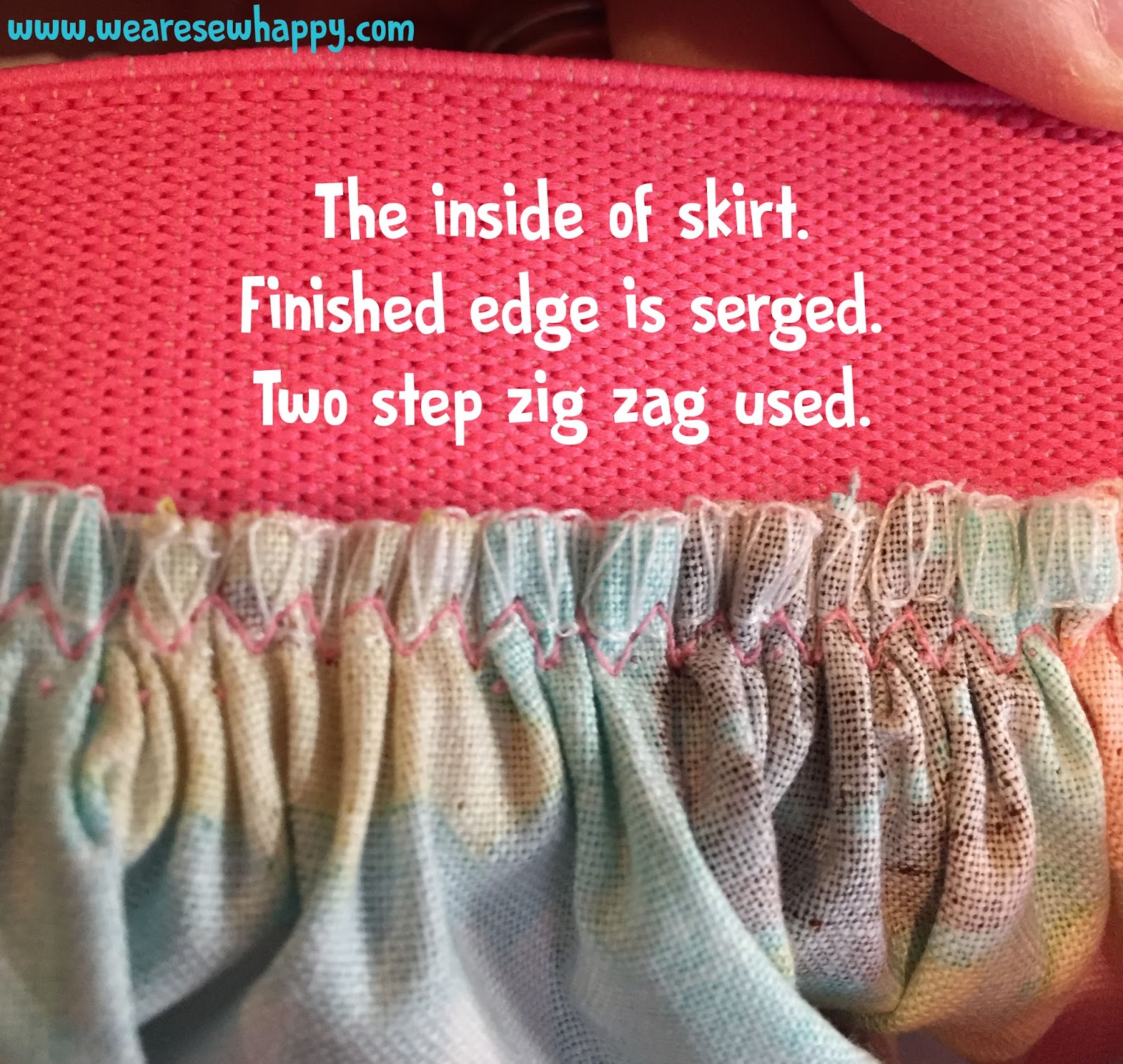 We Are Sew Happy! Elastic Band Skirt