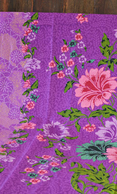 Duo-tone Purple Peony Batik