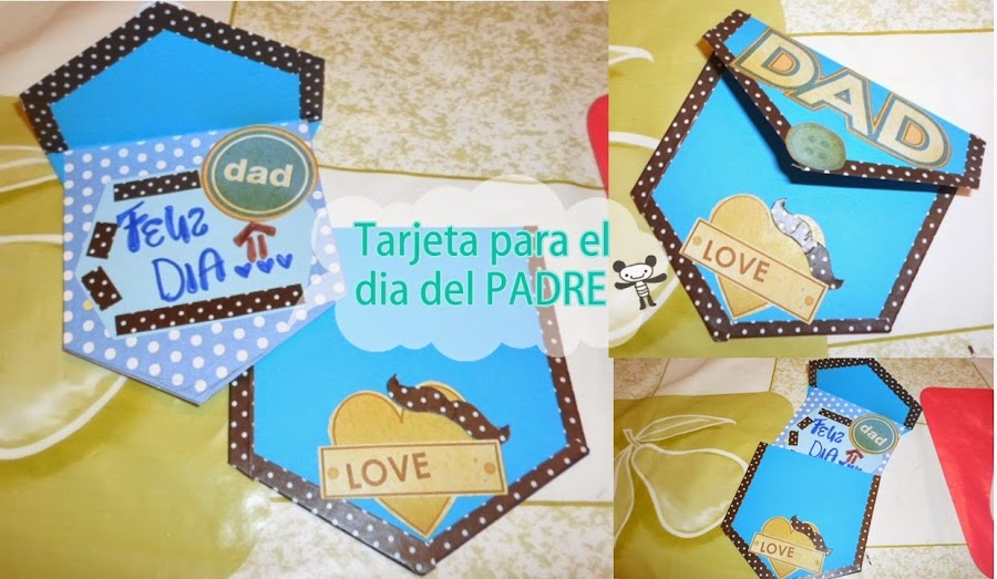 Tarjeta para el Día del Padre // tarjeta bolsillo | Manualidades