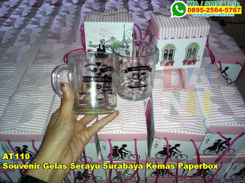 Toko Souvenir Gelas Serayu Surabaya Kemas Paperbox