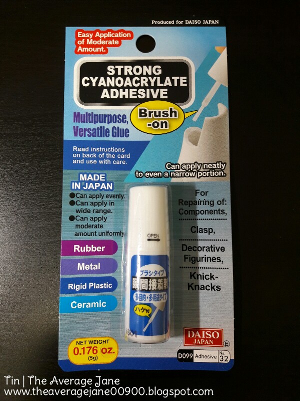 The Average Jane FAB FIND Daiso Japan's Strong Cyanoacrylate Adhesive