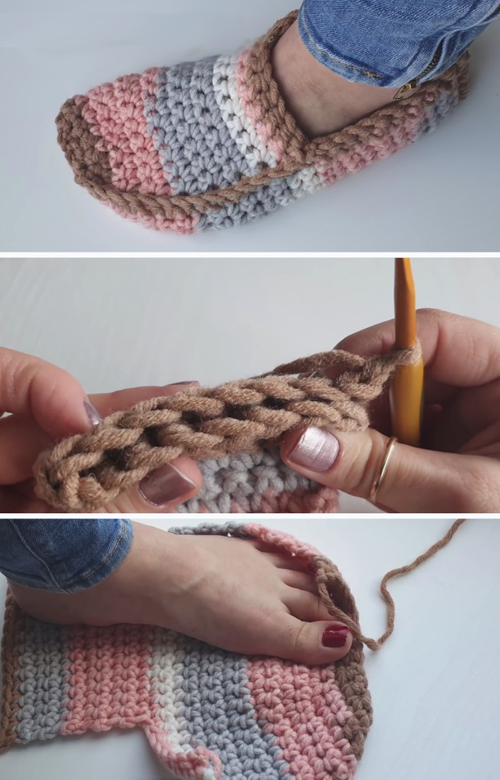 Crochet Super Easy Unisex Slippers - Tutorial