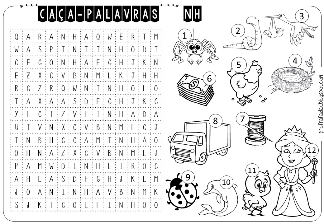 CAÇA-PALAVRAS DIFICULDADES ORTOGRÁFICAS – Criar Recriar Ensinar