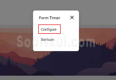 langkah 8 setting timer gform dengan form timer
