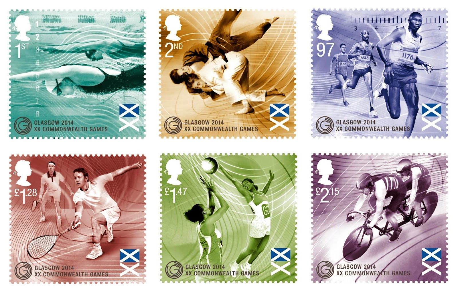 GULFMANN STAMPS WORLD GREAT BRITAIN 2014 Glasgow Commonwealth Games